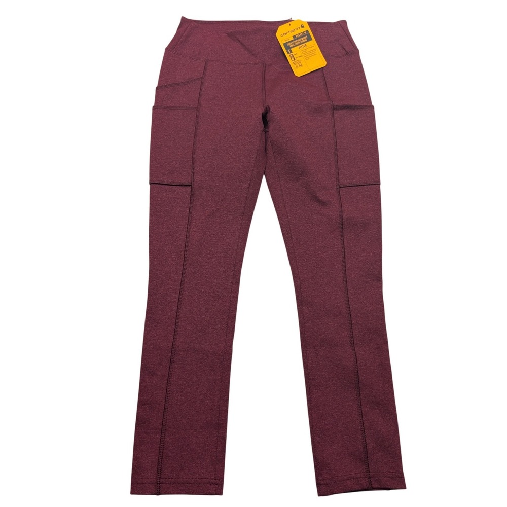 NWT Carhartt Force Liberty Leggings Womens XS Winetasting Heather BN5321-W
